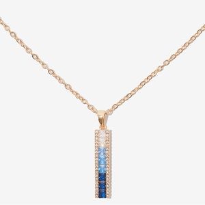 Vince Camuto Blue Ombré CZ Necklace
